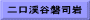 二口渓谷磐司岩